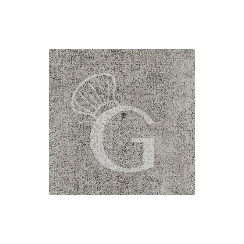Piano quadrato in stratificato HPL brooklyn dark, 600x600 mm, spessore 10 mm