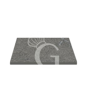 Piano quadrato in stratificato HPL graphito, 600x600 mm, spessore 10 mm