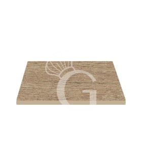 Piano quadrato in stratificato HPL canyon monument oak, 600x600 mm, spessore 10 mm