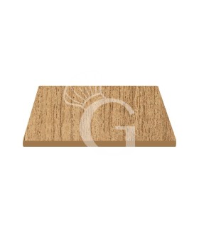 Piano quadrato in stratificato HPL urban teak, 600x600 mm, spessore 10 mm