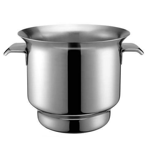 Secchiello per champagne con maniglie fisse in acciaio inox Ø180 x H 180 mm
