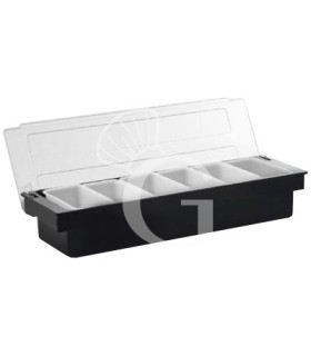 Portacondimenti in plastica 6 comparti