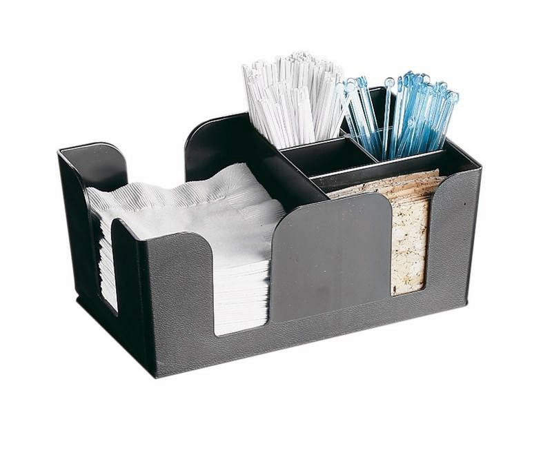 Portaoggetti da bar in plastica 5 comparti