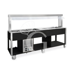 Carrello per buffet misto...