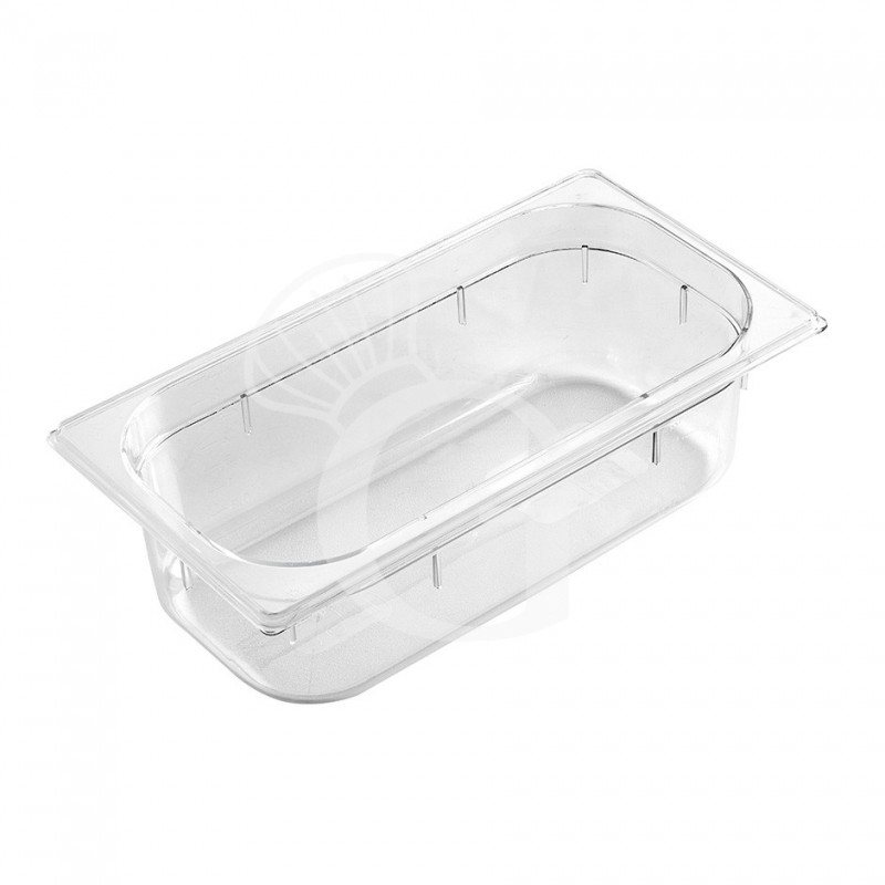 Contenitore impilabile GN1/3 in policarbonato - 325 mm x 175 mm x H 150 mm