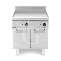 Fry Top elettrico su armadio chiuso piastra liscia singola P 700 mm