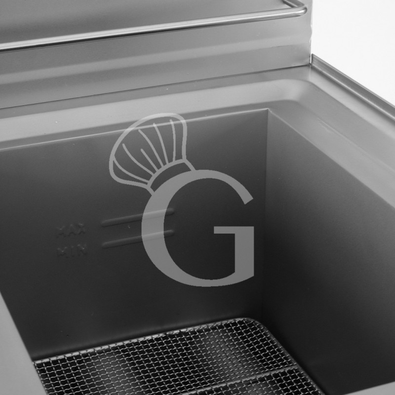 Friggitrice professionale a gas su armadio chiuso 1 vasca 20 LT 15.5 Kw