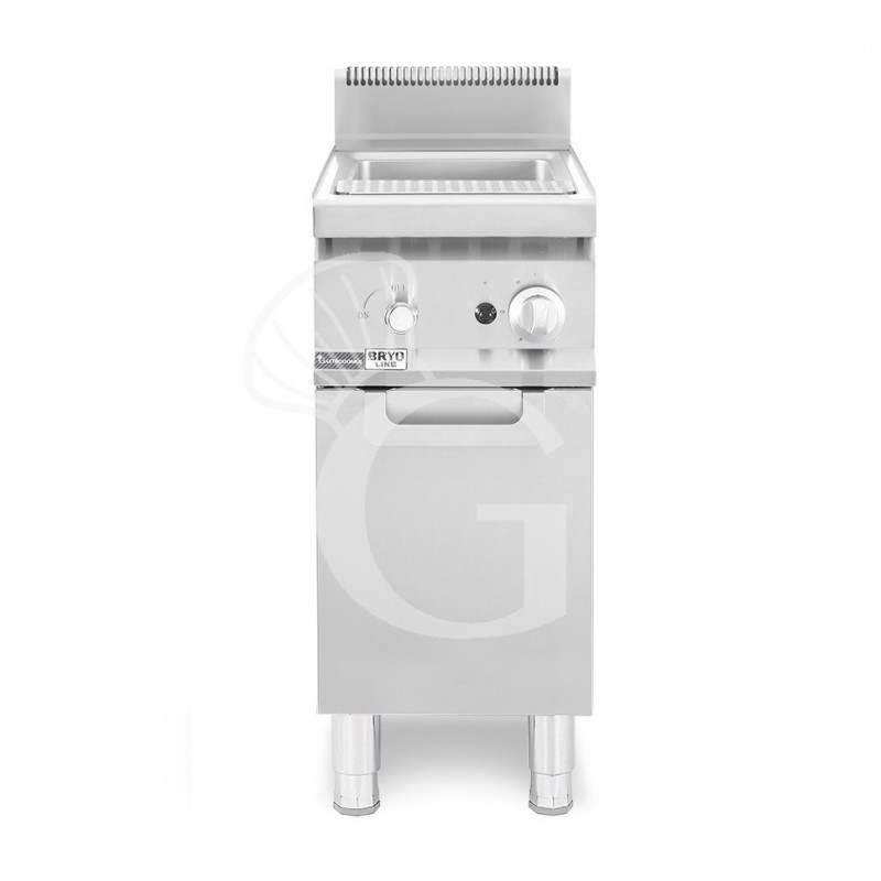 Cuocipasta professionale a gas su mobile chiuso 1 vasca Cuocipasta professionale a gas su mobile chiuso 1 vasca