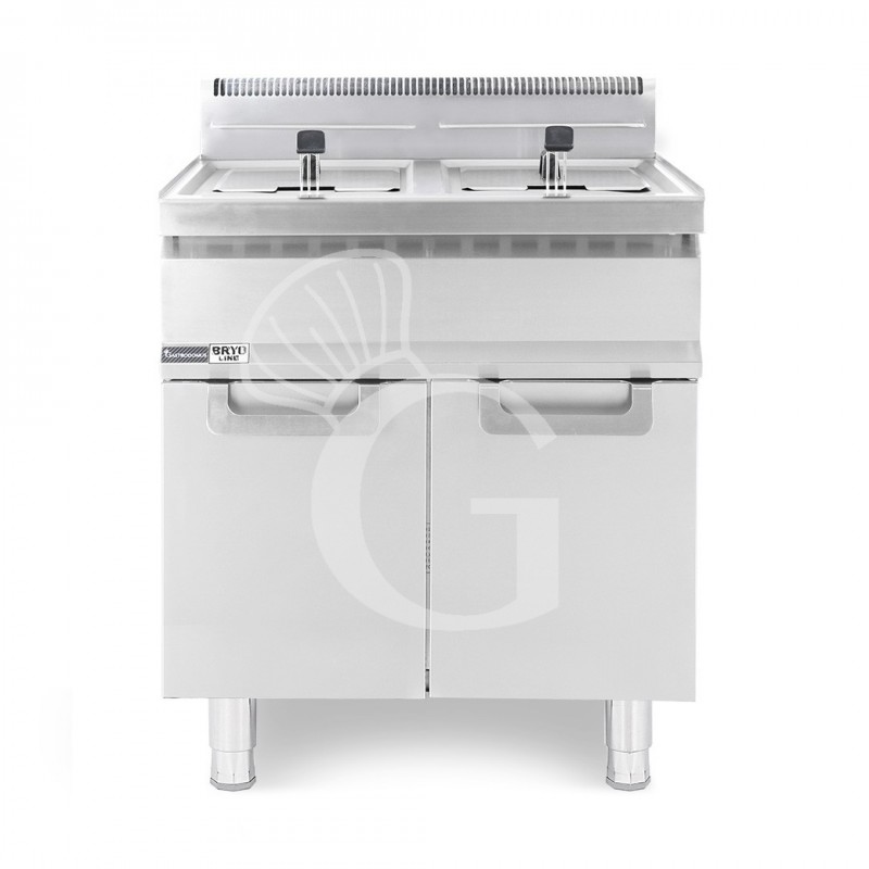 Friggitrice Professionale a gas su armadio chiuso 2 vasche 20 LT + 20 LT 31 Kw Friggitrice Professionale a gas su armadio chiuso 2 vasche 20 LT + 20 LT 31 Kw