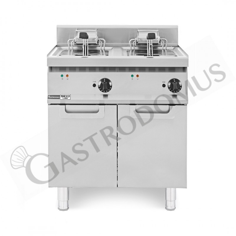 Friggitrice Industriale elettrica su armadio chiuso 2 vasche 20 LT + 20 LT 20 Kw Friggitrice Industriale elettrica su armadio chiuso 2 vasche 20 LT + 20 LT 20 Kw