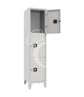 Armadio casellario monoblocco 3 posti, 420x500x1800 mm Colore standard RAL 7035