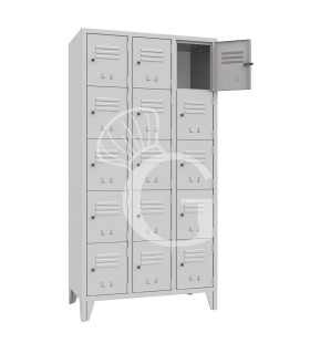 Armadio casellario monoblocco 15 posti, 907x500x1800 mm Colore standard RAL 7035