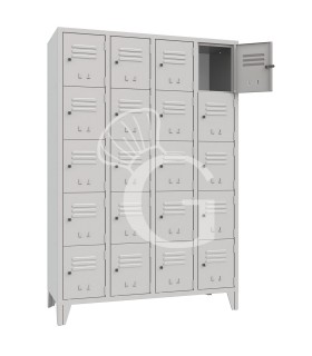 Armadio casellario monoblocco 20 posti, 1200x500x1800 mm Colore standard RAL 7035