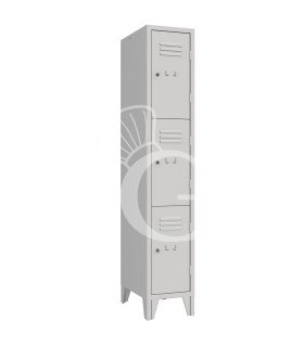 Armadio casellario monoblocco 3 posti, 322x500x1800 mm Colore standard RAL 7035