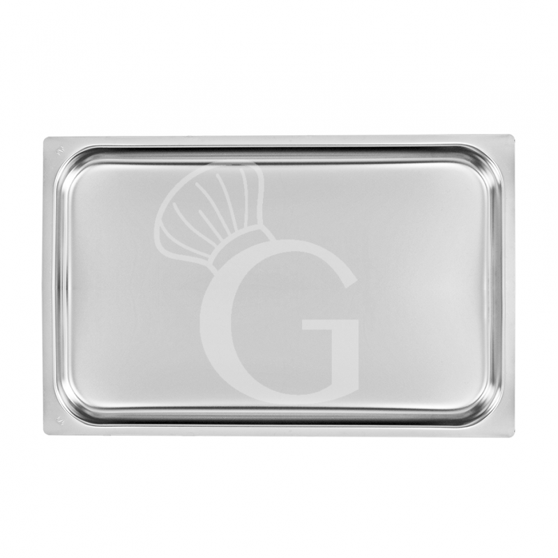 Teglia rettangolare in acciaio inox GN1/1 L 530 mm x P 325 mm x H 40 mm