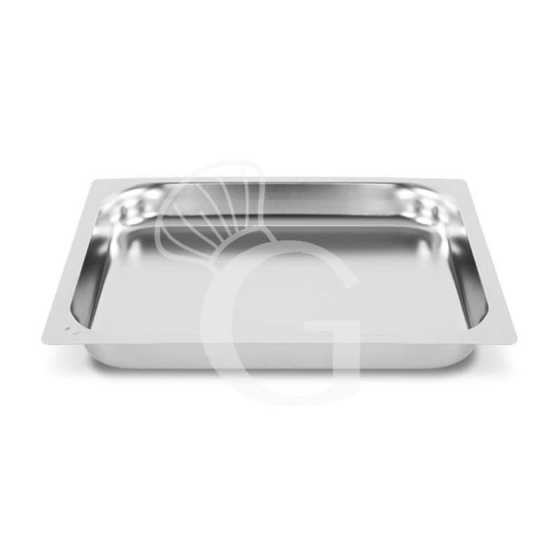 Teglia rettangolare in acciaio inox GN2/3 L 353 mm x P 325 mm x H 40 mm