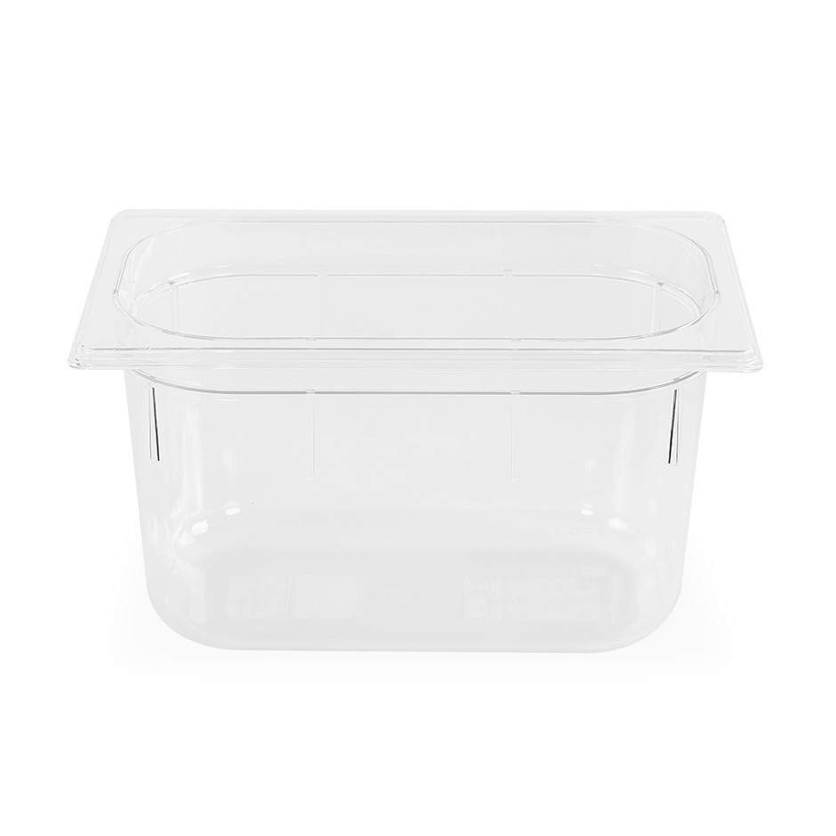Contenitore impilabile GN1/4 in policarbonato - 265 mm x 162 mm x H 150 mm