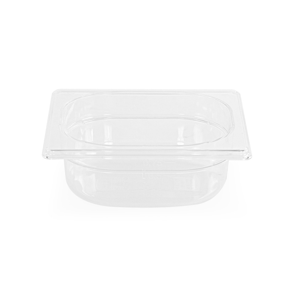 Contenitore impilabile GN1/9 in policarbonato - L 108 mm x P 176 mm x H 100 mm