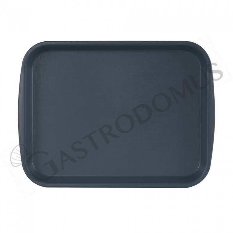 Vassoio rettangolare in polipropilene colore grigio scuro - dimensioni L 365 x P 270 mm Vassoio rettangolare in polipropilene colore grigio scuro - dimensioni L 365 x P 270 mm