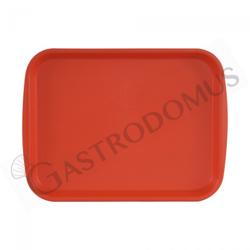 Vassoio rettangolare in polipropilene colore arancio - dimensioni L 365 x P 270 mm Vassoio rettangolare in polipropilene colore arancio - dimensioni L 365 x P 270 mm