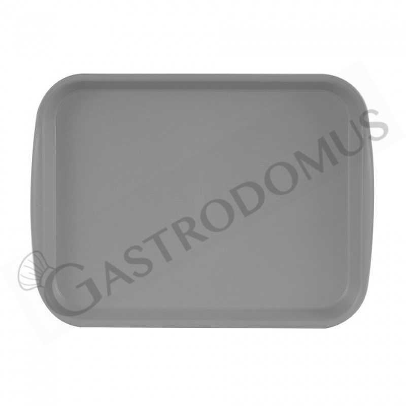 Vassoio rettangolare in polipropilene colore grigio chiaro - dimensioni L 435 x P 310 mm Vassoio rettangolare in polipropilene colore grigio chiaro - dimensioni L 435 x P 310 mm