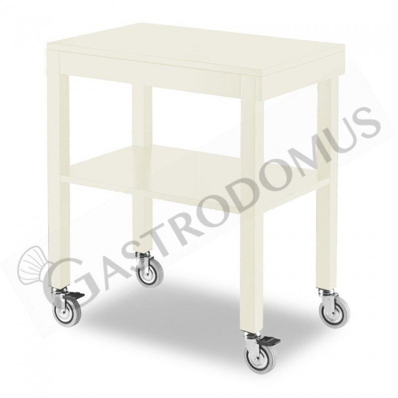 Carrello di servizio laccato L 700 mm x P 450 mm x H 840 mm Carrello di servizio laccato L 700 mm x P 450 mm x H 840 mm