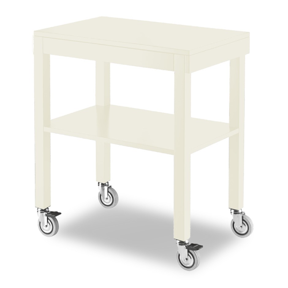 Carrello di servizio estraibile in legno massello - L 700 mm x P 450 mm x H 840 mm