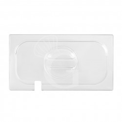 Coperchio con foro mestolo in policarbonato GN1/3 dimensioni L 325 x P 175 mm