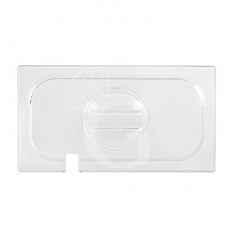Coperchio con foro mestolo in policarbonato GN1/3 dimensioni L 325 x P 175 mm Coperchio con foro mestolo in policarbonato GN1/3 dimensioni L 325 x P 175 mm