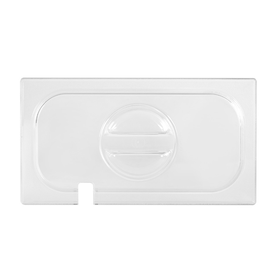 Coperchio con foro mestolo in policarbonato GN1/3 dimensioni L 325 x P 175 mm