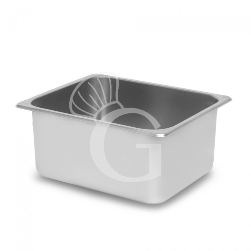 Bacinella in acciaio inox GN 1/2 L 325 mm x P 265 mm x H 150 mm