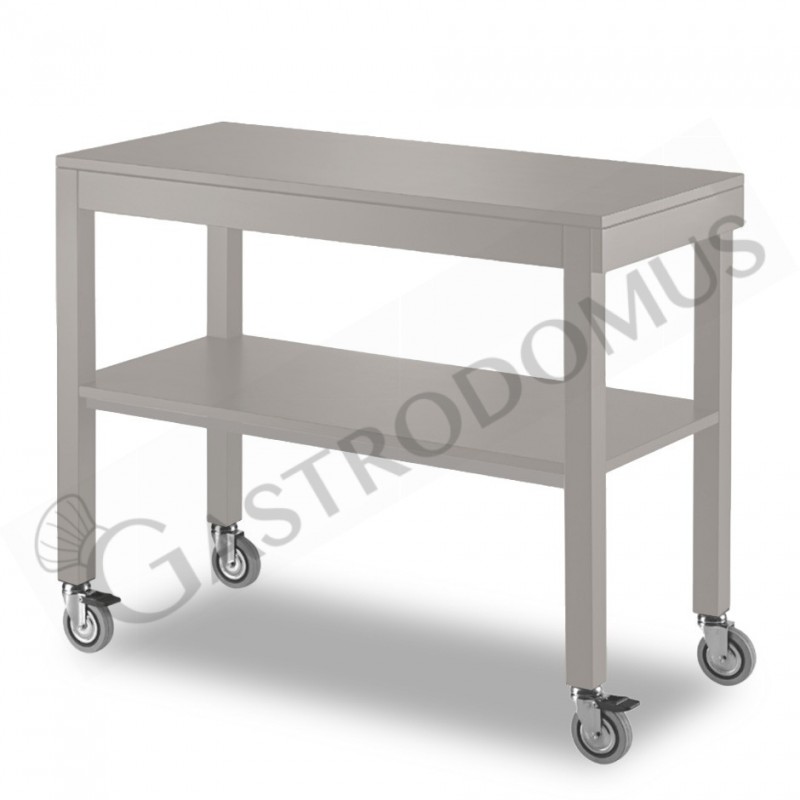 Carrello di servizio in legno laccato estraibile senza cupola - L 1000 mm x P 560 mm x H 840 mm Carrello di servizio in legno laccato estraibile senza cupola - L 1000 mm x P 560 mm x H 840 mm