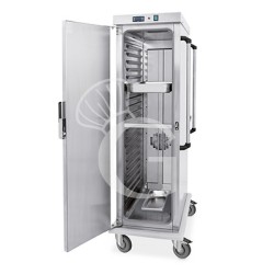 Armadio caldo portateglie su ruote con guide stampate per 20 teglie GN1/1