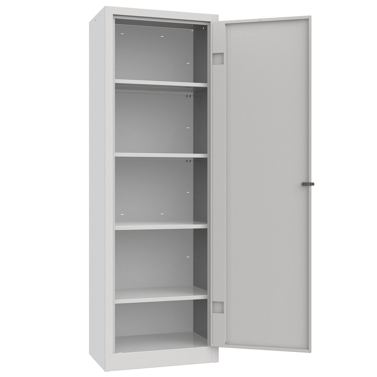 Armadio multiuso monoblocco, 600x400x1800 mm Colore standard RAL 7035