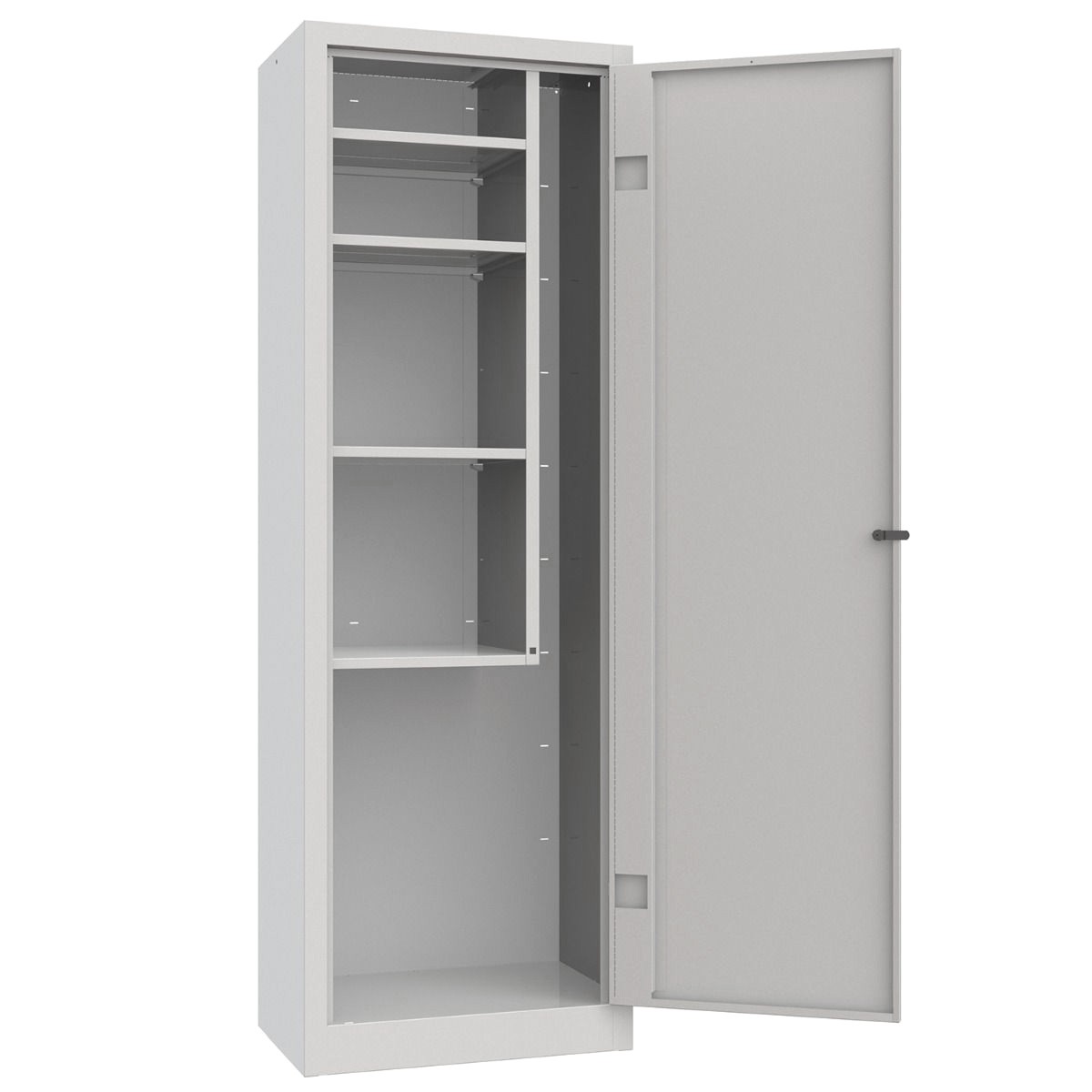 Armadio portascope monoblocco, 600x400x1800 mm Colore standard RAL 7035