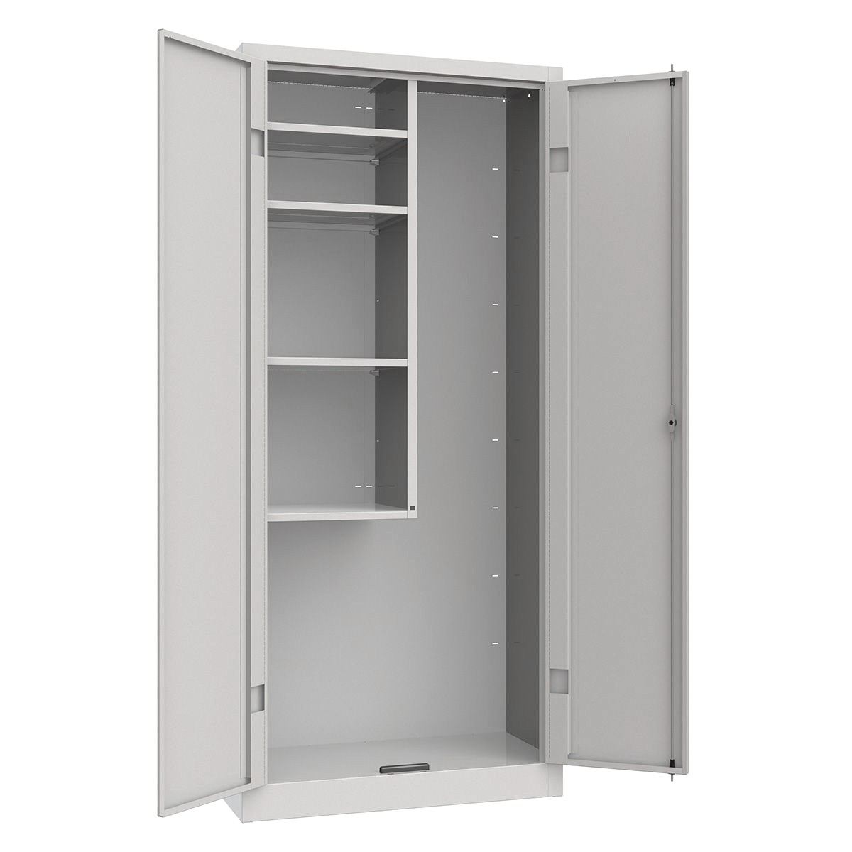 Armadio portascope monoblocco, 800x400x1800 mm Colore standard RAL 7035