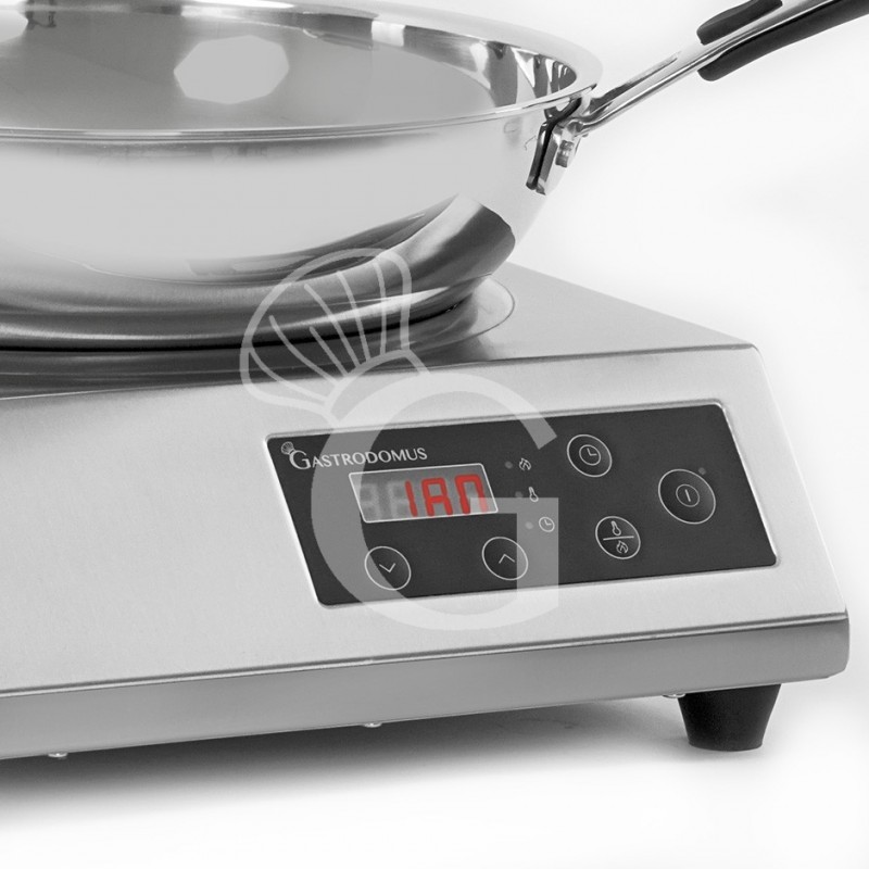 Wok a induzione 1 zona di cottura L 340 mm x P 440 mm x H 125 mm 3500 W