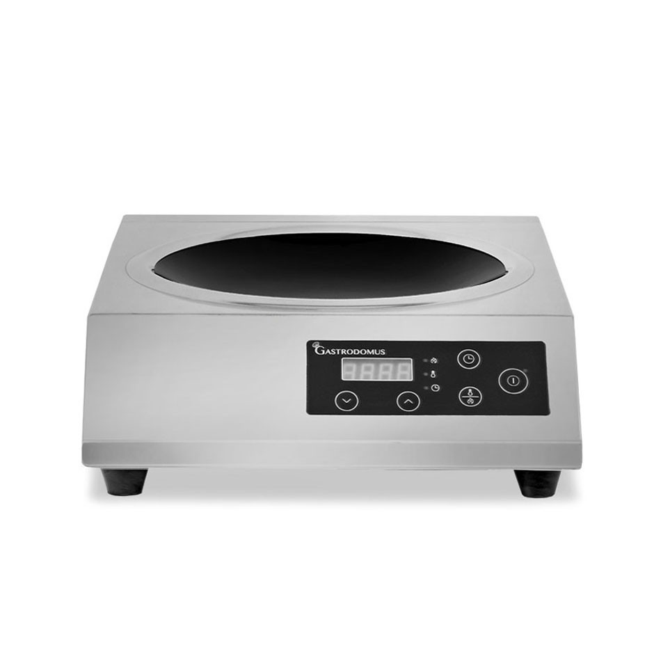 Wok a induzione 1 zona di cottura L 340 mm x P 440 mm x H 125 mm 3500 W