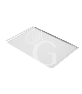 Teglia in acciaio inox 460 mm x 340 mm H 10 mm