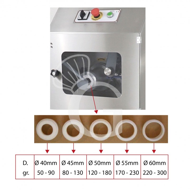 Porzionatrice automatica trifase - peso pasta da 30 a 300 gr