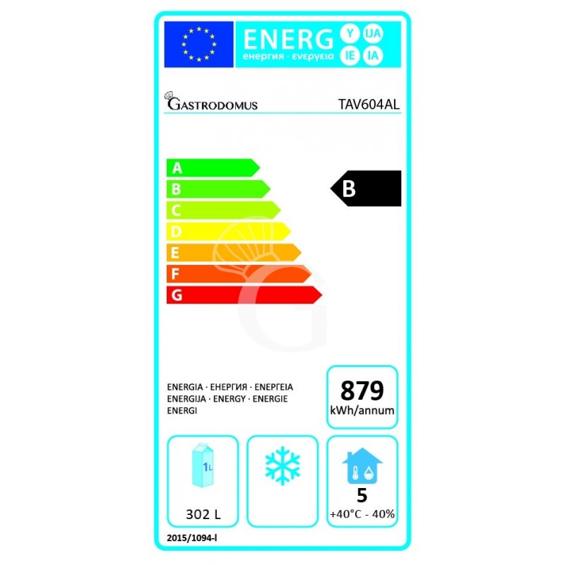 Tavolo Refrigerato 4 porte alzatina Prof. 600 mm 0°C/+10°C classe energetica B