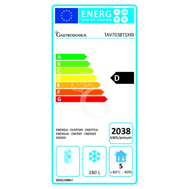 Tavolo Refrigerato 3 porte Prof. 700 mm -18°C/-22°C motore a sinistra classe energetica D