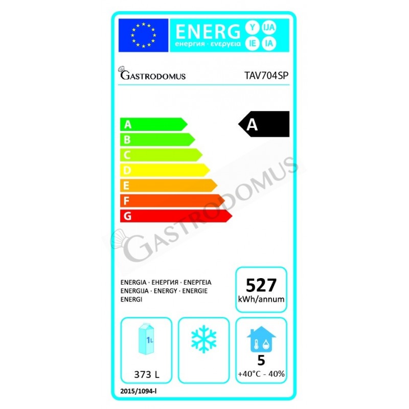 Tavolo Refrigerato 4 porte Prof.700 mm 0°C/+10°C senza top Classe energetica A