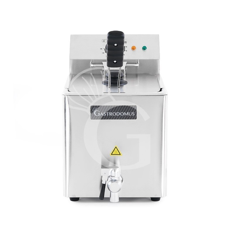 Friggitrice elettrica da banco 1 vasca 8 LT potenza 3.2 KW  Monofase