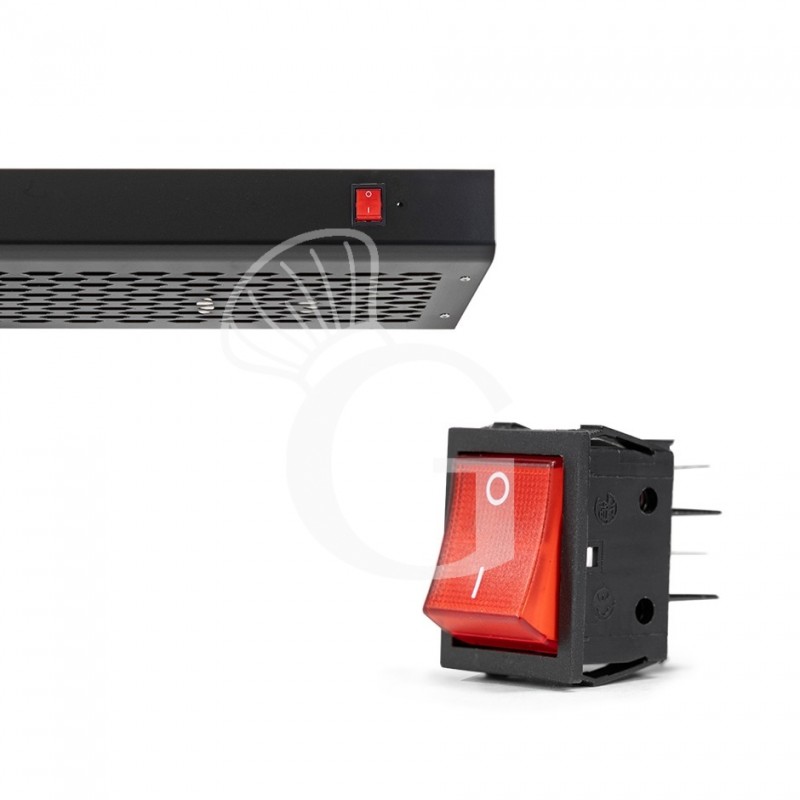 Cappa inox colore nero per forno pizza - L 1100 mm x P 1114 mm x H 120 mm