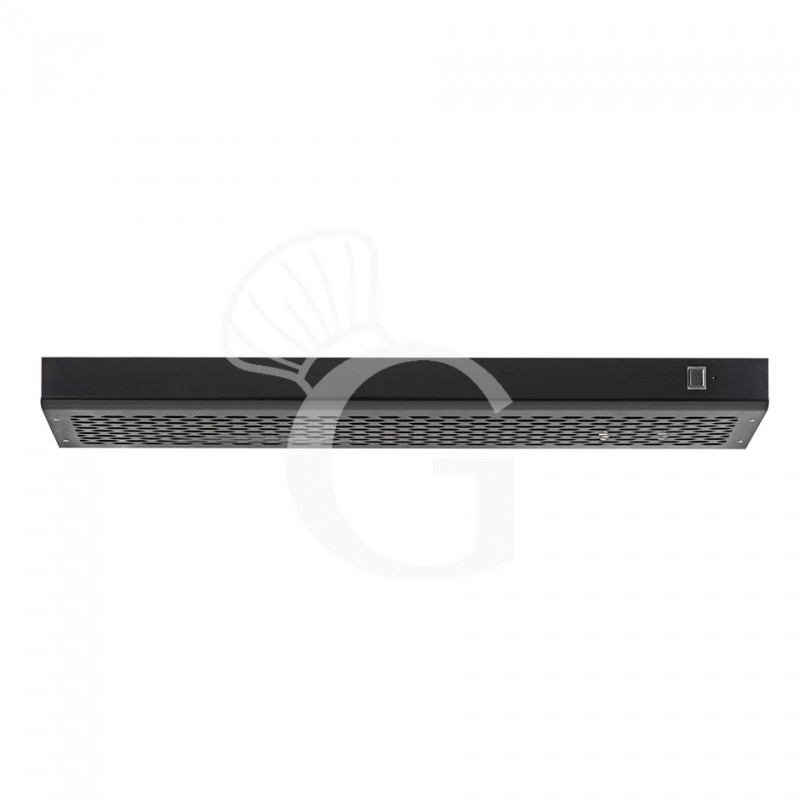 Cappa inox colore nero per forno pizza - L 1500 mm x P 1355 mm x H 120 mm