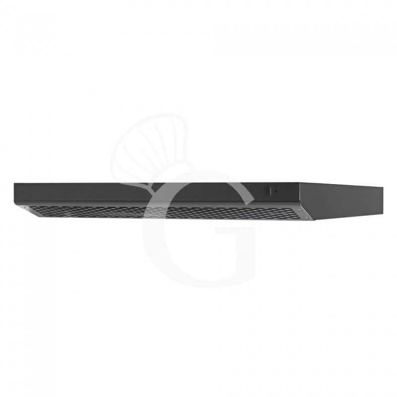 Cappa inox colore nero per forno pizza - L 1500 mm x P 1355 mm x H 120 mm
