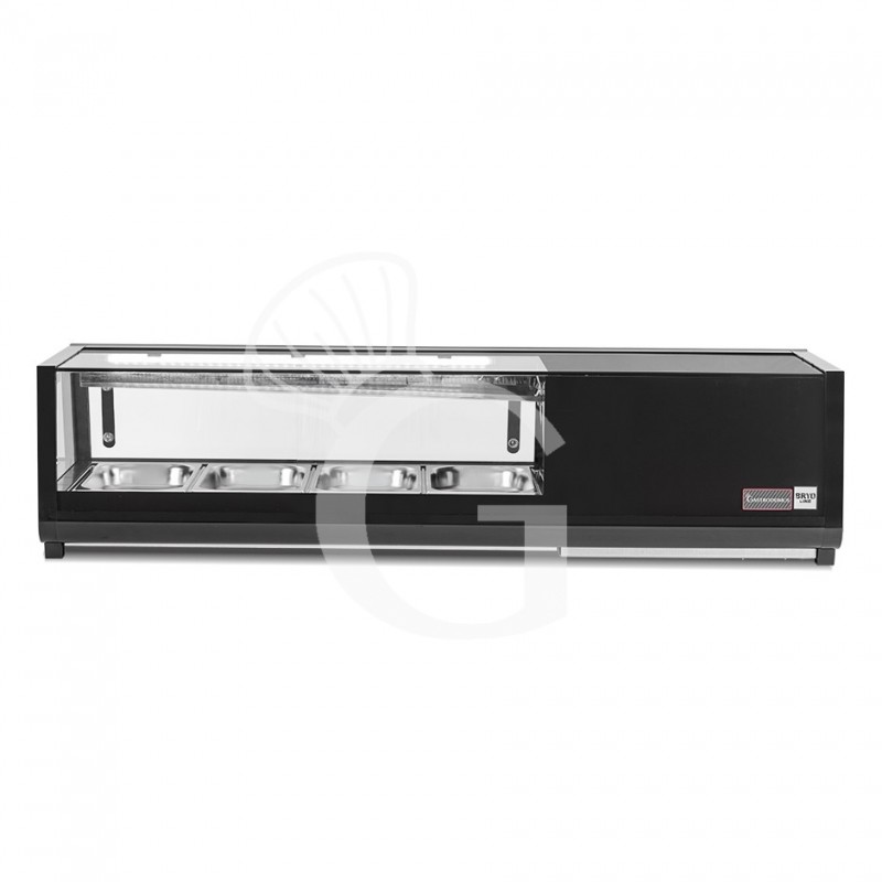 Vetrina sushi 4 bacinelle GN1/3 190 W L 1175 mm x P 425 mm x H 295 mm