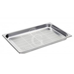 Bacinella forata in acciaio inox GN 1/1 L 530 mm x P 325 mm x H 40 mm