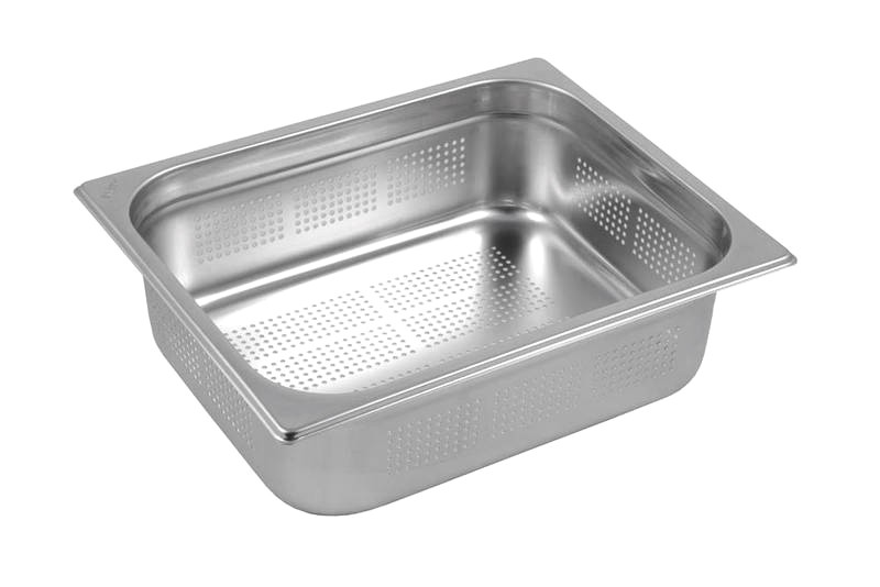 Bacinella forata in acciaio inox GN1/2 L 325 mm x P 265 mm x H 100 mm